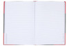 CUMBERLAND Red and Black Notebook Gloss A4 100 LeAnti-Fatigue Indexed 43114