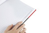 CUMBERLAND Red and Black Notebook Gloss A4 100 LeAnti-Fatigue Indexed 43114