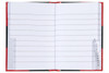 CUMBERLAND Red and Black Notebook Gloss A7 100 LeAnti-Fatigue Indexed 43128