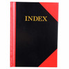 CUMBERLAND Red and Black Notebook Gloss A6 100 LeAnti-Fatigue Indexed 43129
