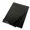 CUMBERLAND Notebook Leathergrain A5 Ruled Black 510126