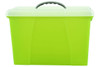 Crystalfile Carry Case Clear Lid/Lime Base X CARTON of 6 8007704A