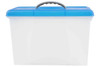 Crystalfile Carry Case 18 Litre Blue Lid/Clear Base X CARTON of 6 8007801