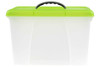Crystalfile Carry Case 18 Litre Lime Lid/Clear Base X CARTON of 6 8007804