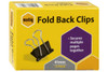 Marbig Fold Back Clips 41mm Box12 X CARTON of 12 87055