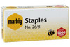 Marbig Staples 26/8mm Box5000 X CARTON of 10 90370