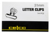 Celco Letter Clips 31mm 0026094