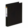 Marbig Ring Binder A4 25mm 2d Pe Black X CARTON of 6 5022102