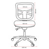 Buro Metro Ergonomic Chair Aluminium Nylone Base : 202-M3-SS 