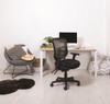 Buro Metro Ergonomic Chair Black Nylone Base With Arms : 202A-N-M3-SS 