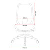 Buro Force, Black Frame & Grey Seat, with arms : 799A-3-M3 