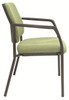 Buro Lindis Visitor Chair 4 Leg Black Frame  Safetex Olive  W Arms : 525-PC3-84 