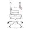 Buro Mentor Ergonomic Chair Mesh Bk  Nylon Base  Safetex R : 132-87 
