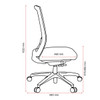 Buro Mentor Ergonomic Chair Mesh Bk  Nylon Base  Safetex R : 132-87 