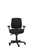 Buro Roma Ergonomic Chair 3 Lever Mid Back  Black W Arms : 719A-63-SS 