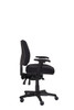 Buro Roma Ergonomic Chair 3 Lever Mid Back  Black W Arms : 719A-63-SS 