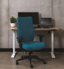 Buro Tidal Ergonomic Chair High Back  Teal W Arms : 242A-28 
