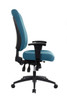 Buro Tidal Ergonomic Chair High Back  Teal W Arms : 242A-28 