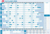 Sasco 2026 Standard Year Planner 610 X 870mm Blue : 1058026 