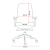 Buro Peninsula Ergonomic Chair Black, W Arms : 796A-M3 