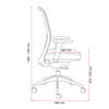 Buro Peninsula Ergonomic Chair Black, W Arms : 796A-M3 