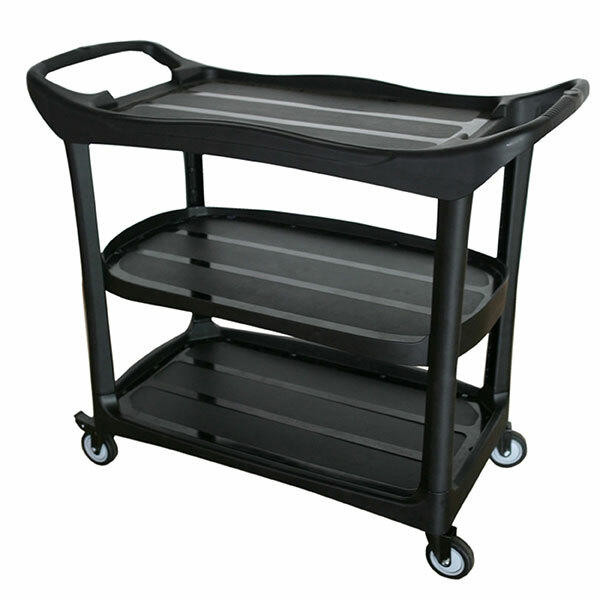 Cleanlink Utility Trolley With Buckets Black 12019A The Stationery