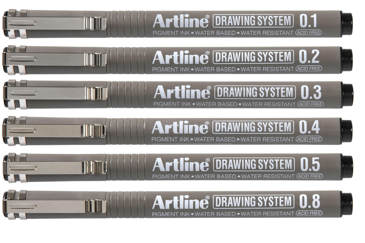 Artline Drawing System Pen / Technical Drawing Pen (0.1mm/ 0.2mm/ 0.3m –  YIN ERA ENTERPRISE SDN BHD