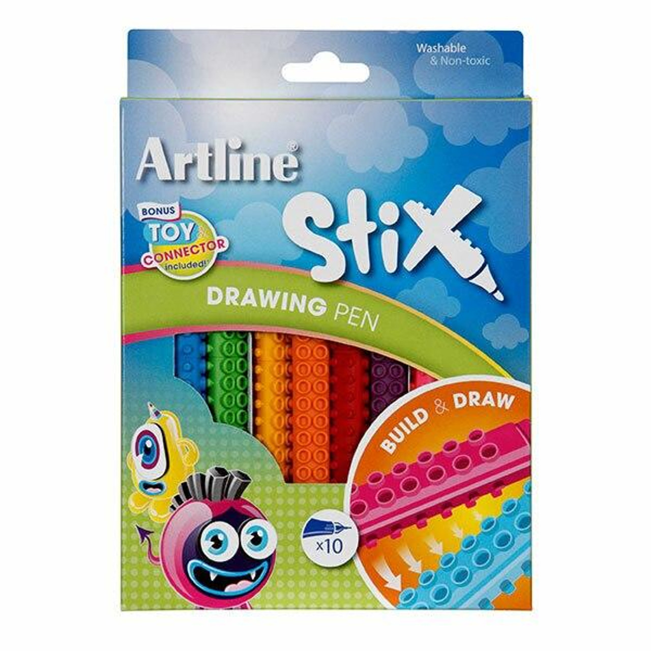 ARTLINE DRAWING PEN SET PACK OF 6 (BLACK)