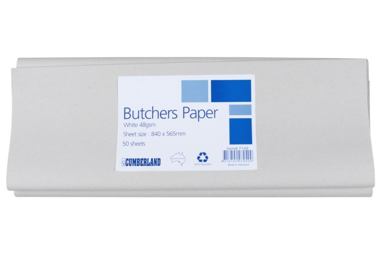 CUMBERLAND Butchers Paper 48gsm 565 X 840mm White : 7148