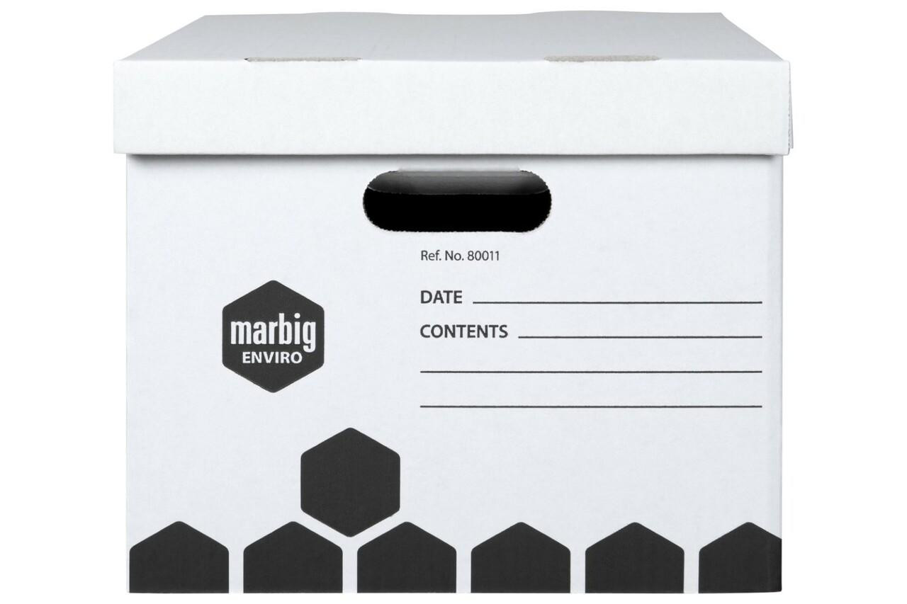 Marbig Plastic Archive Box White