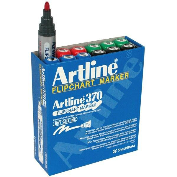 Artline Glass Marker 2mm Assorted BOX12 183041 The Stationery Store