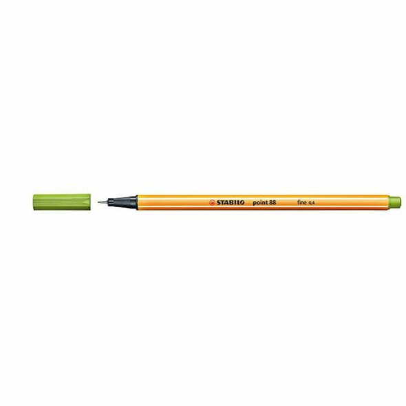 STABILO Point 88 Fineliner Apple Green BOX10 0350570