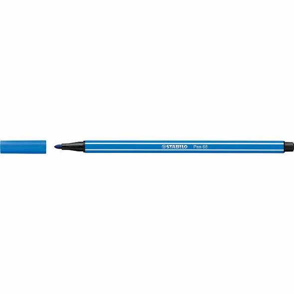 STABILO Pen 68 Fibre Tip Dark Blue BOX10 0350880