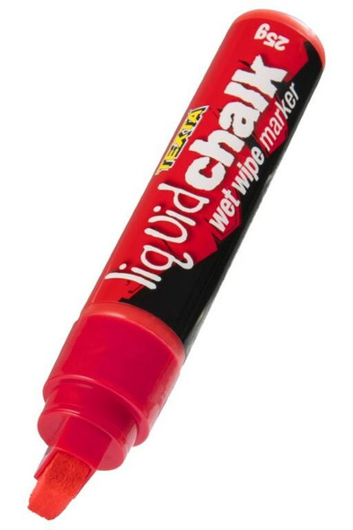 TEXTA Liquid Chalk Marker Wet Wipe Red 0388250