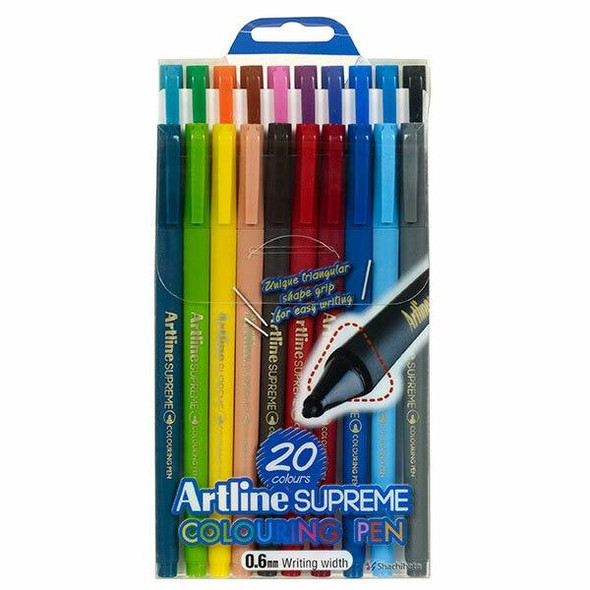 Artline Supreme Fineliner Assorted X CARTON of 12 102220