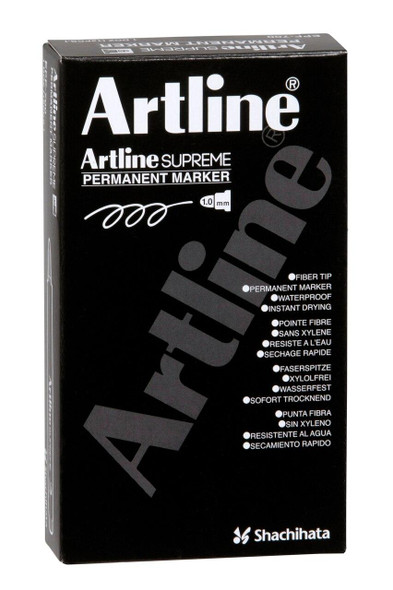 Artline Supreme Permanent Marker Orange BOX12 107105