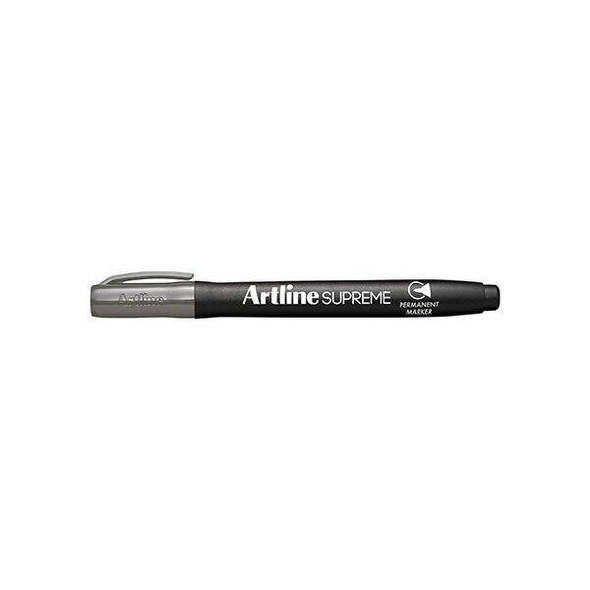 Artline Supreme Permanent Marker Grey BOX12 107111