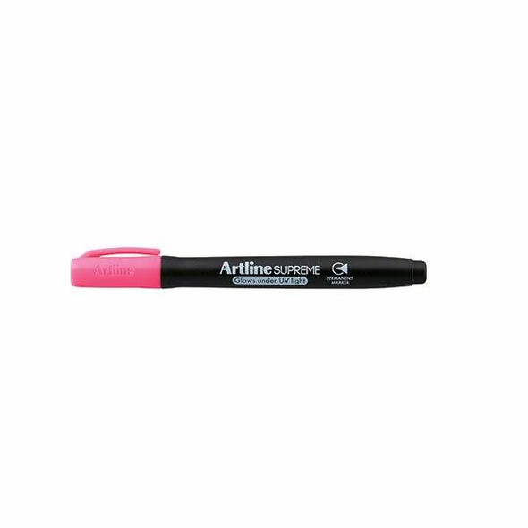 Artline Supreme Glow Marker Pink BOX12 107209