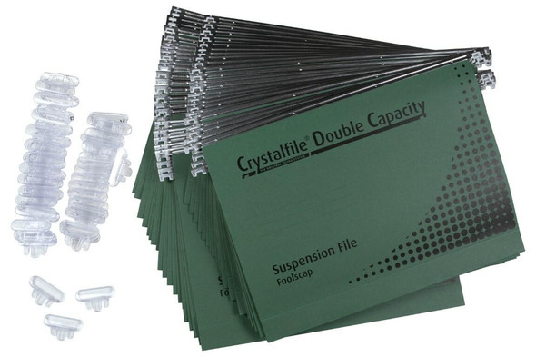 Crystalfile Complete Suspension Files Foolscap Double Cap 50 Pack 111250CY