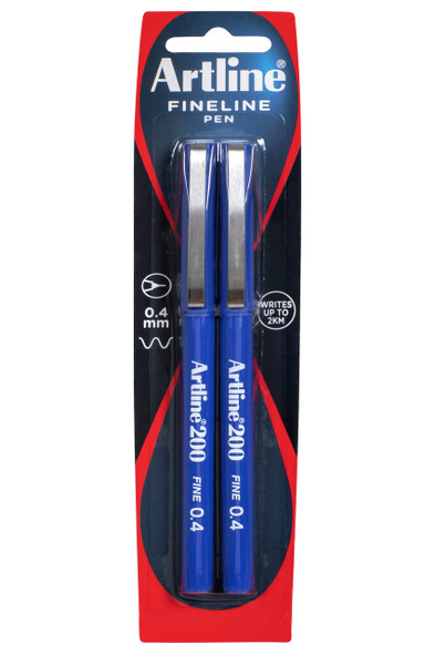 Artline 200 Fineliner Blue X CARTON of 6 120067