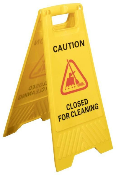 Cleanlink Safety Sign Closed For Cleaning Yellow 12052