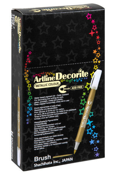 Artline Decorite Metallic Brush Purple BOX12 140896