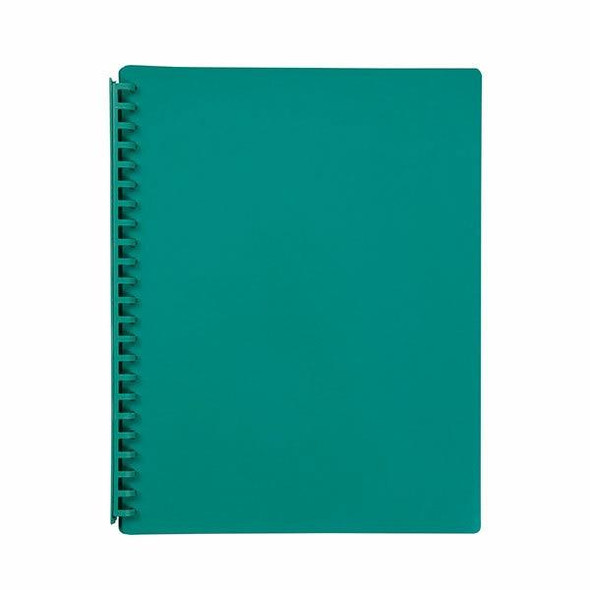 Marbig Refillable Display Book 20 Pocket Green X CARTON of 12 2007004