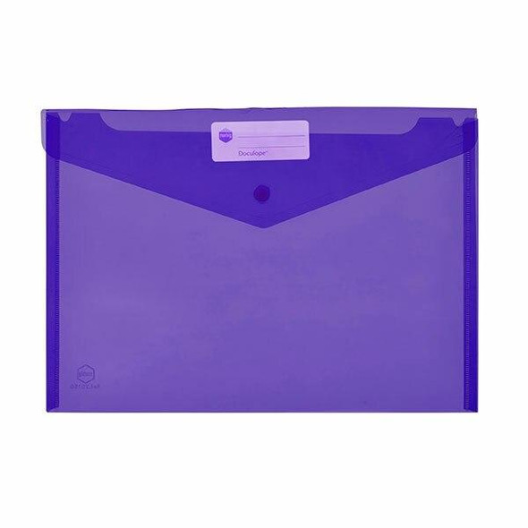 Marbig Doculope Document Wallet A4 Purple X CARTON of 10 2015019