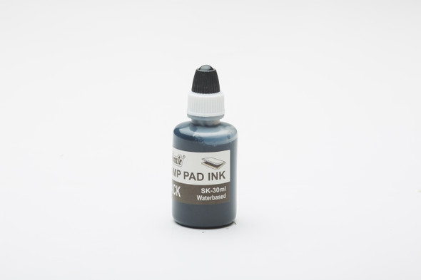 DESKMATE STAMP PAD REFILL INK 30ML BLACK