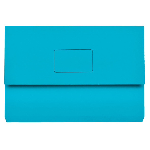marbig Slimpick Foolscap Document Wallet Blue X Carton of 50 : 4004001 
