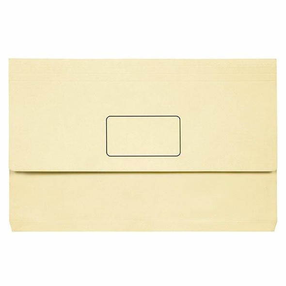 Marbig Slimpick Foolscap Document Wallet Brights Buff Pack10 X CARTON of 5 4004307