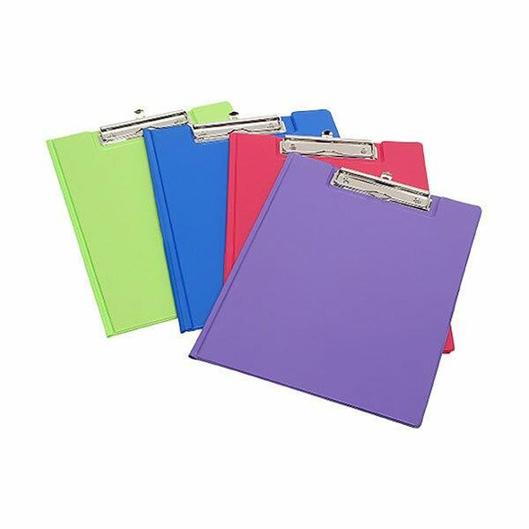 Marbig Clipfolder A4 Pe Summer Colours Assorted X CARTON of 12 4300699A