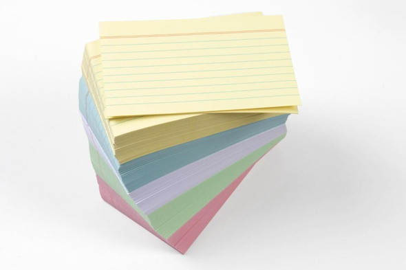 Esselte System Cards 127x76mm 5x3 Assorted Pack 500 451215
