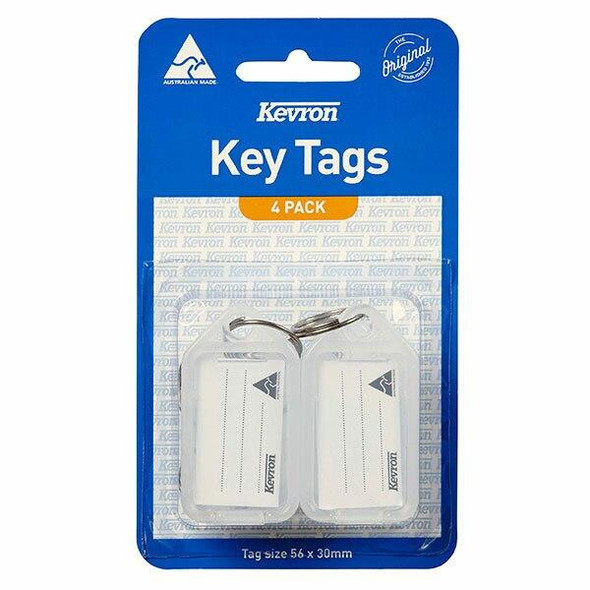 Kevron ID5 Keytags Clear Pack 4 47037